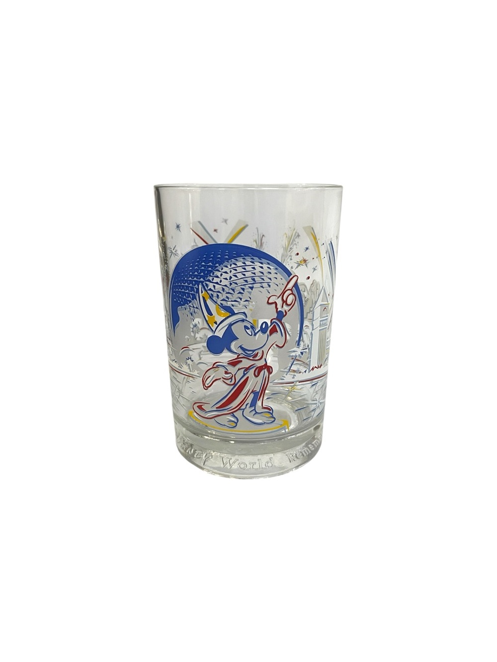Walt Disney World Remember the Magic Glass McDonald's Epcot 25th Anniversary